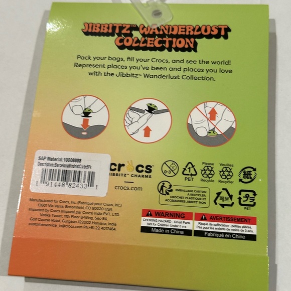 CROCS Jibbitz Wanderlust City Collection 5 pack Shoe Charm BARCELONA NEW - Picture 3 of 4